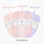 3 in 1 LED Face Mask | For Glowing & Clear Skin | Anti Acne & Anti Ageing | For All Skin Types