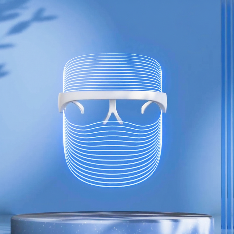 3 in 1 LED Face Mask | For Glowing & Clear Skin | Anti Acne & Anti Ageing | For All Skin Types