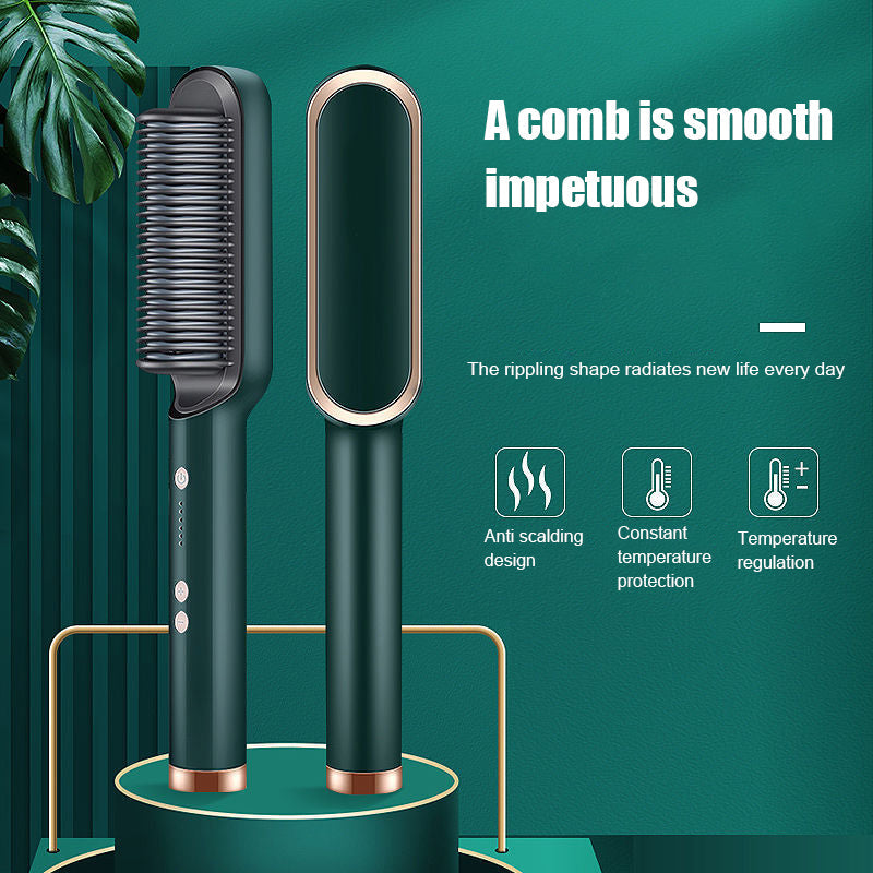 Hair Straightening Comb | From Frizzy to Flawless — In One Stroke | The Styler That Ends Frizzy Hair Days Forever |