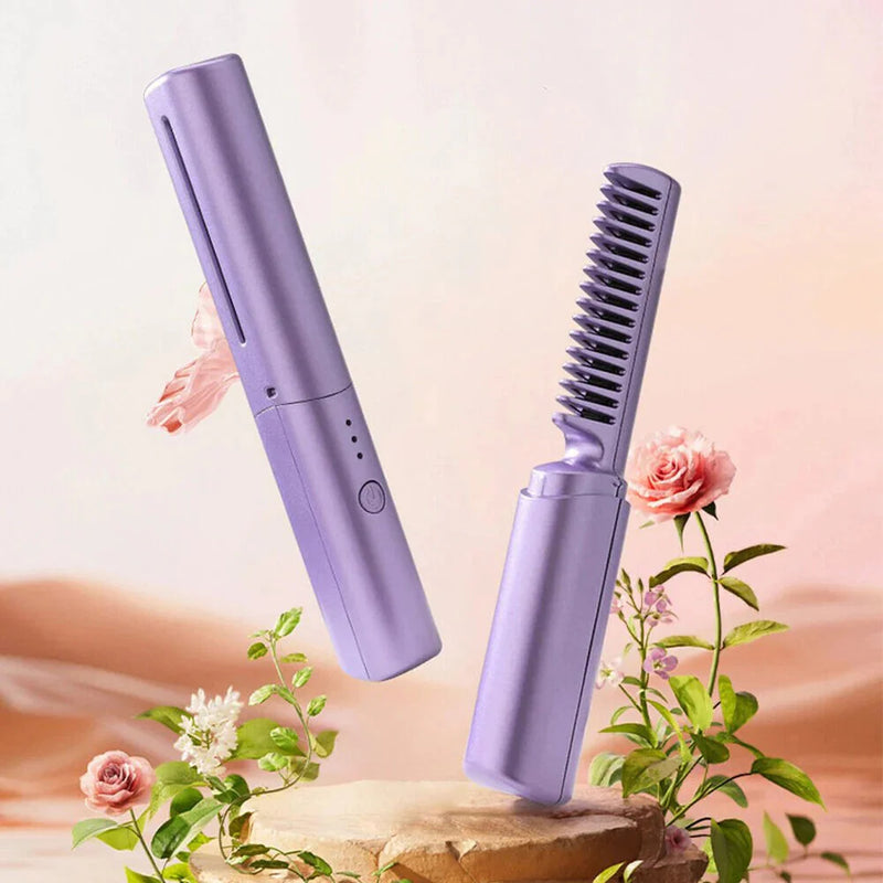 Hair Straightening Comb | From Frizzy to Flawless — In One Stroke | The Styler That Ends Frizzy Hair Days Forever |