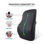 Memory Foam Lumbar Pillow for Back Pain