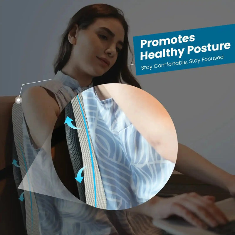 Memory Foam Lumbar Pillow for Back Pain