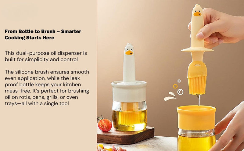 All-in-One Oil Dispenser With Silicon Brush | 🔥BUY 1 GET 1 FREE🔥