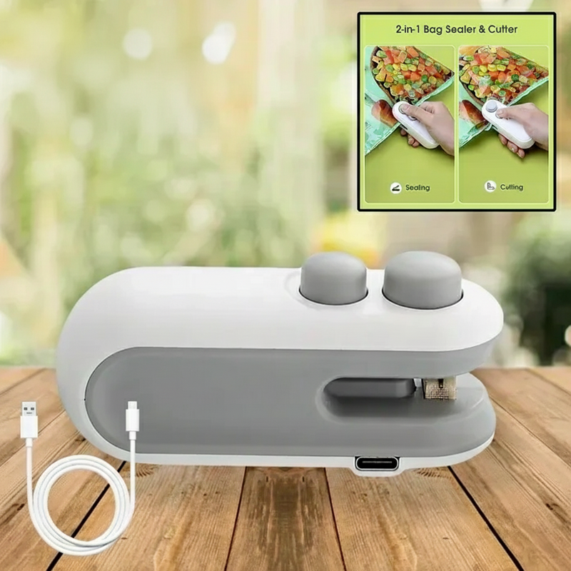 2 IN 1  Mini Bag Sealer