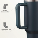 Insulated Stainless Steel Tumbler with Straw