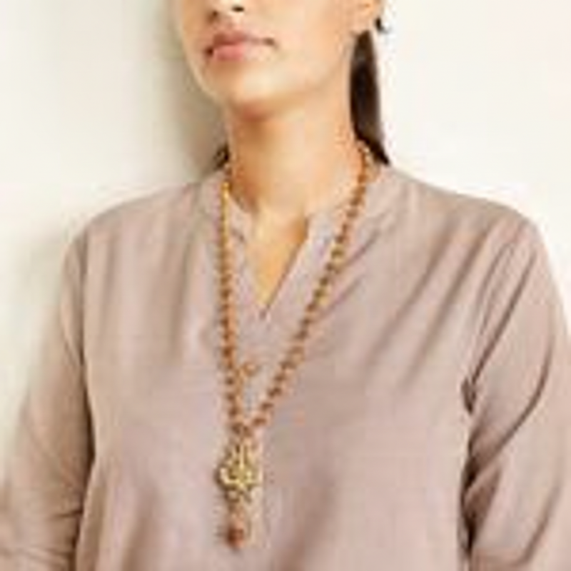 OM Shiva Trishool Rudraksha Necklace