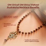 OM Shiva Trishool Rudraksha Necklace