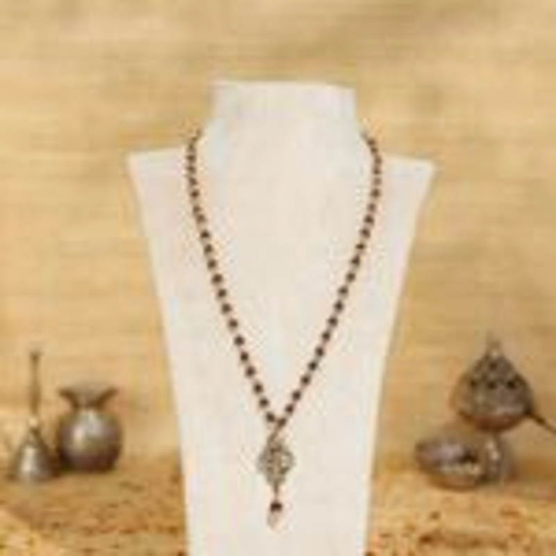 OM Shiva Trishool Rudraksha Necklace
