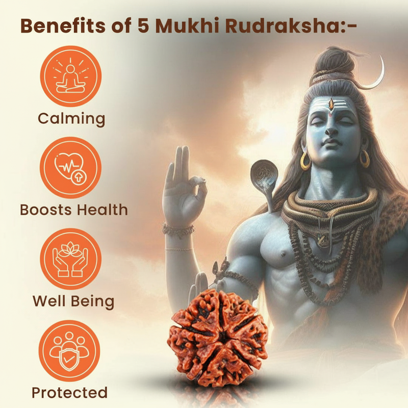 OM Shiva Trishool Rudraksha Necklace