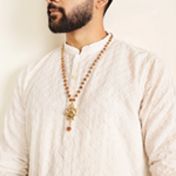 OM Shiva Trishool Rudraksha Necklace