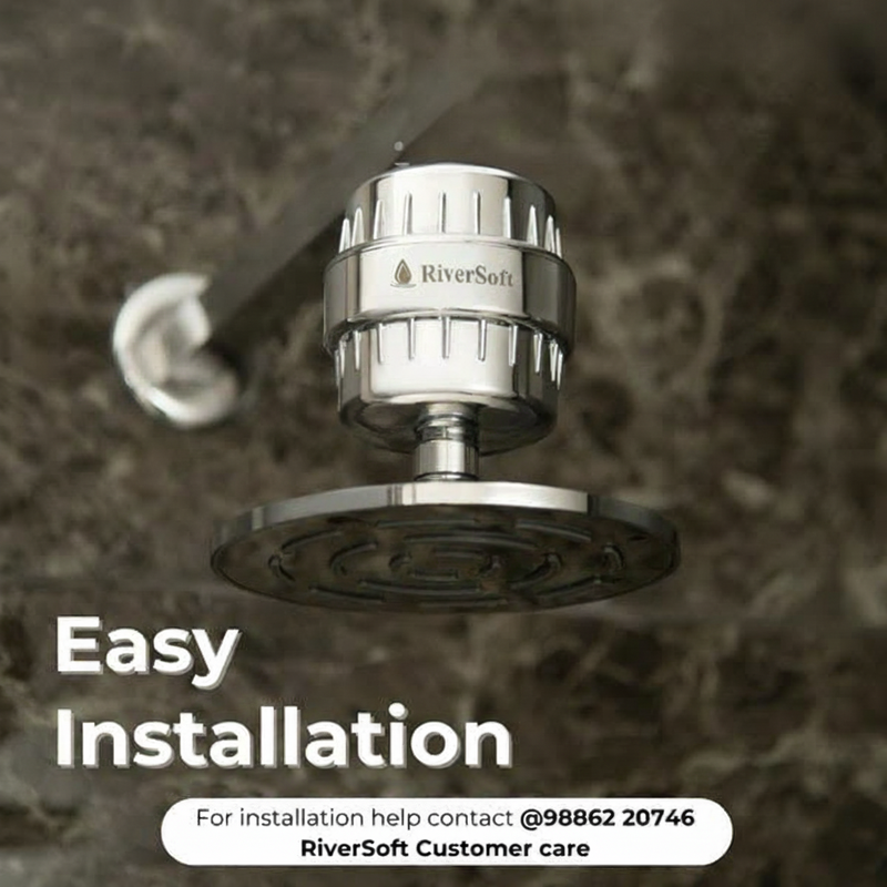 Hard Water Filter for Shower & Tap | Removes Impurities & Softens Water