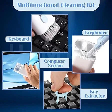 7-in-1 Gadget Cleaning Kit | Soft Bristles + Cleaning Gel + Microfiber