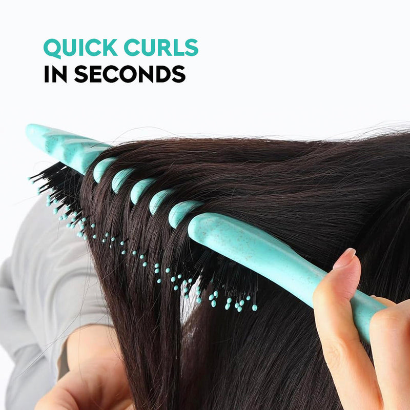 Curl Defining Hair Brush |Salon-Defined Curls in 2 Minutes — Without Heat or Chemicals
