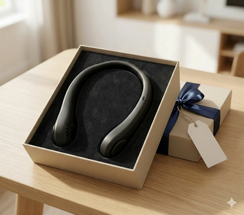 Portable Neck Fan | 360° airflow | Lightweight Wearable Cooler for Travel, Sports & Daily Use
