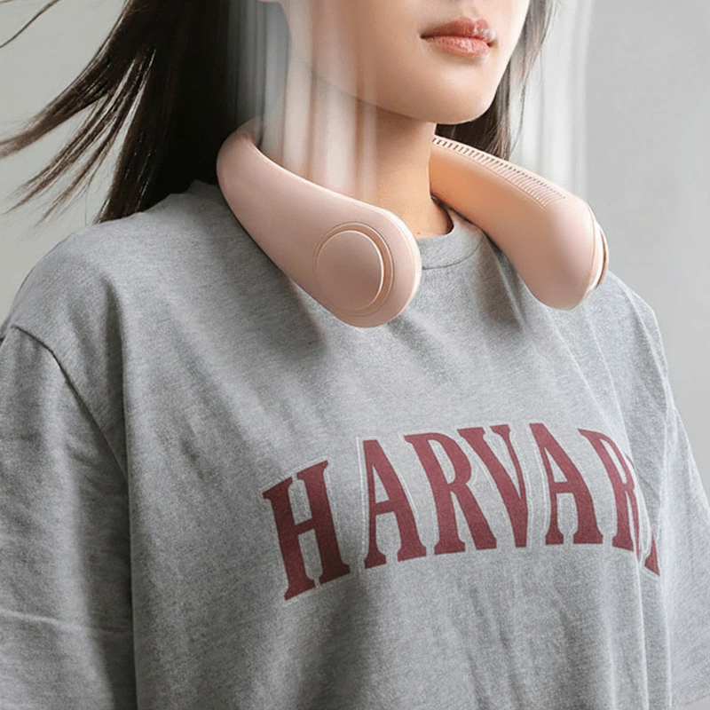 Portable Neck Fan | 360° airflow | Lightweight Wearable Cooler for Travel, Sports & Daily Use