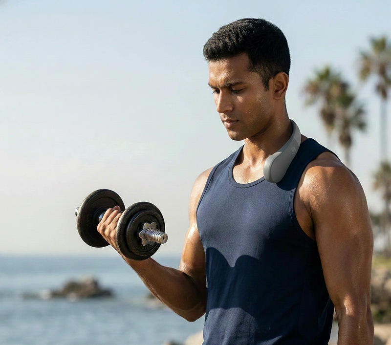 Portable Neck Fan | 360° airflow | Lightweight Wearable Cooler for Travel, Sports & Daily Use