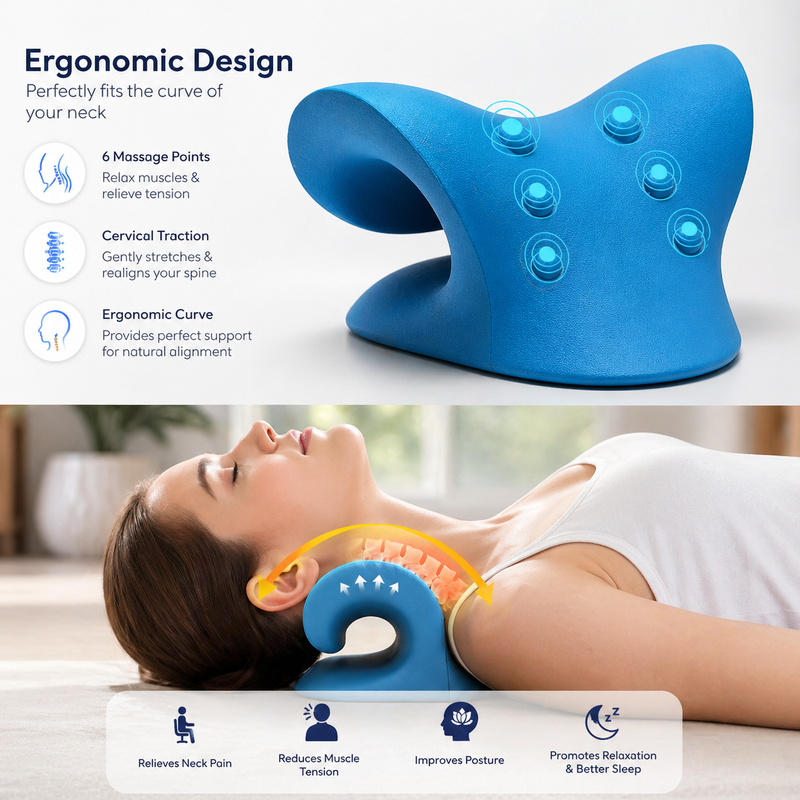 Cervical Neck Traction Pillow