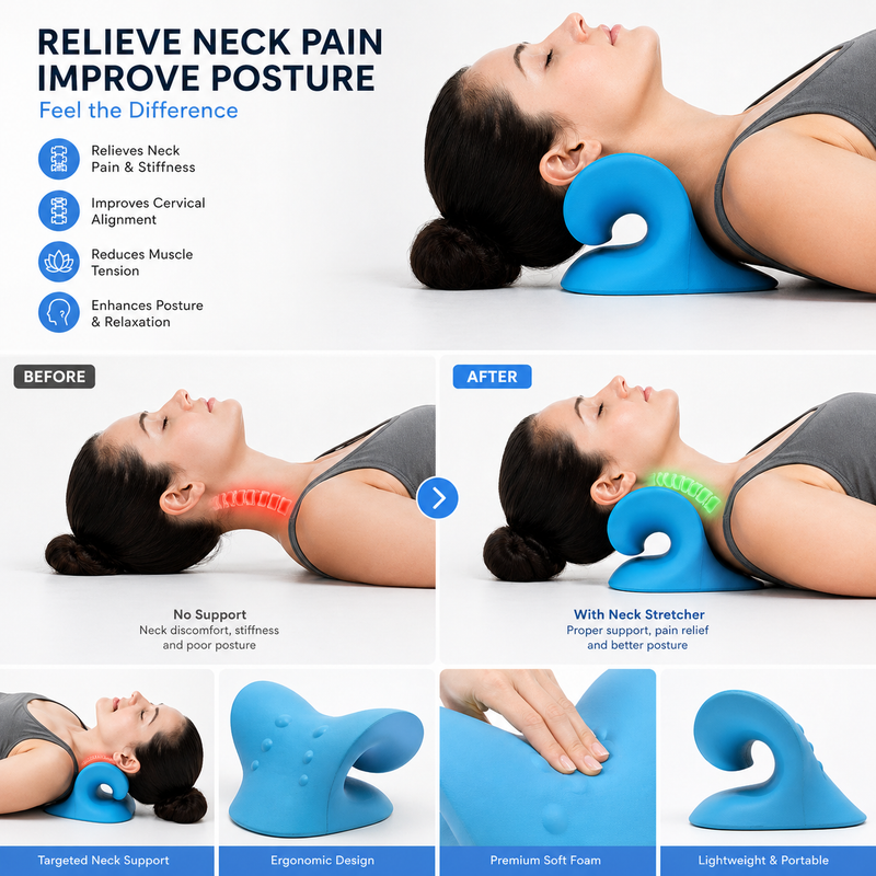 Cervical Neck Traction Pillow