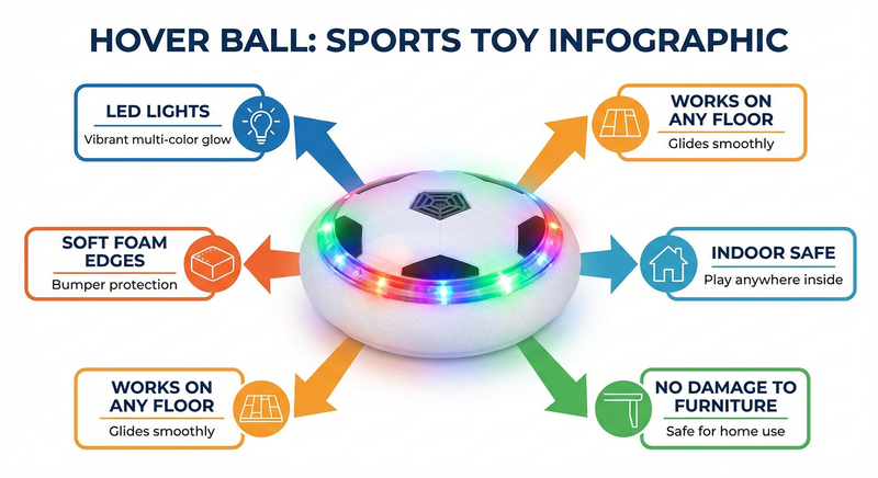 HoverBall™ - Indoor LED Floating Football