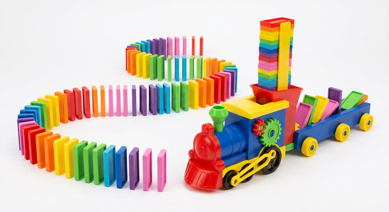 BlockChase™ - Domino Rally Adventure Set