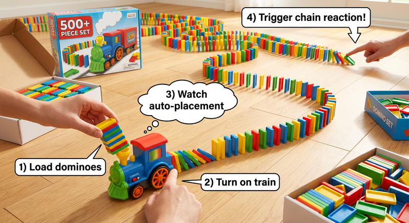 BlockChase™ - Domino Rally Adventure Set