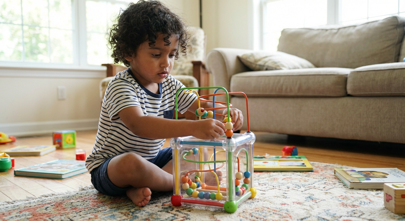BeanTwist™ - Rotating Beads Sensory Puzzle Cube