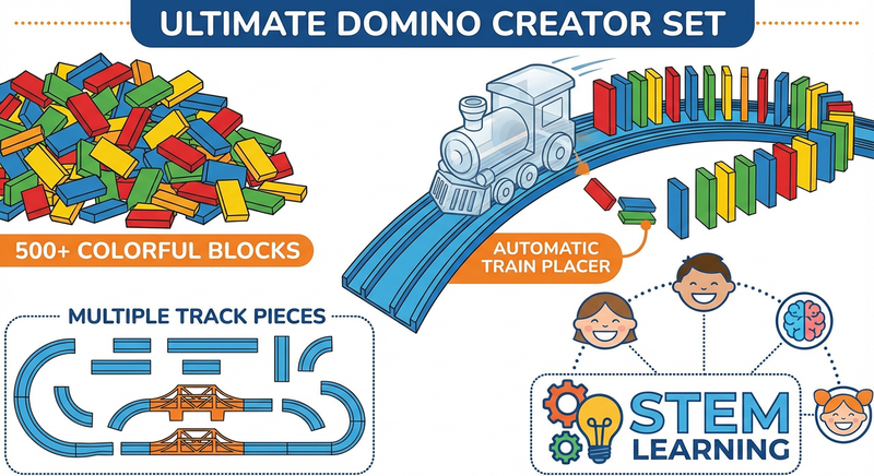 BlockChase™ - Domino Rally Adventure Set