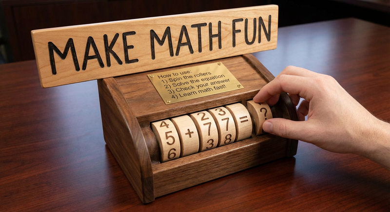 MathMaster™ - Spin & Solve Math Roller Set (Pack of 9)
