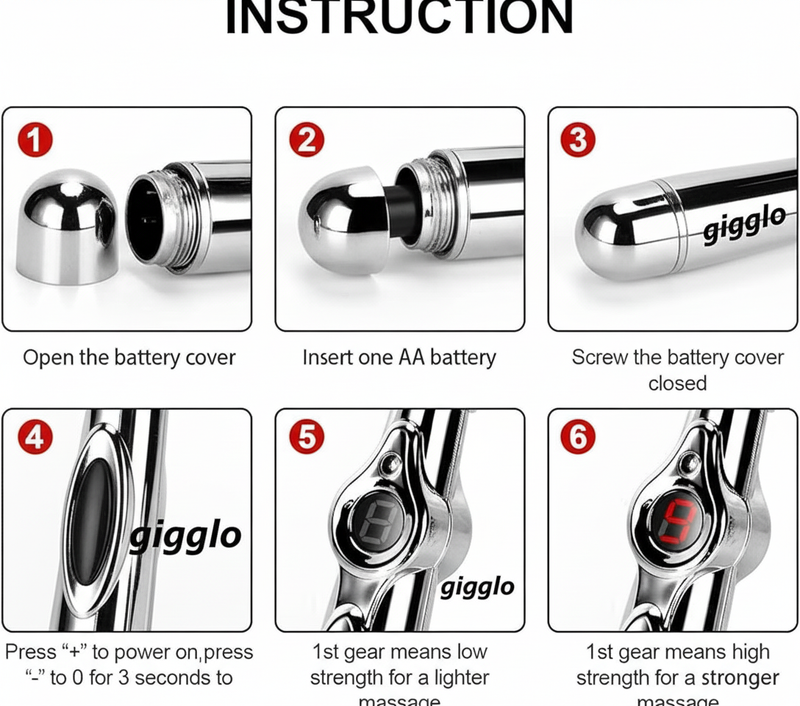 Electric Acupoint Massager Pen